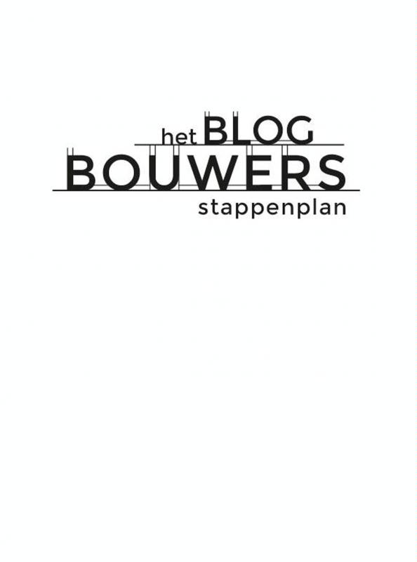 Omslag van Het blogbouwers stappenplan