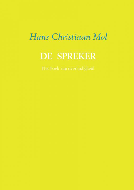 Omslag van De spreker