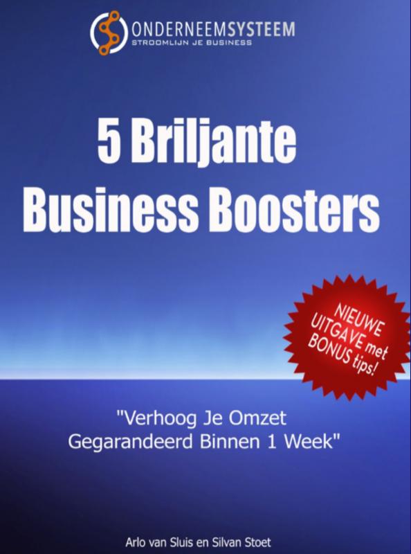 Omslag van 5 briljante business boosters