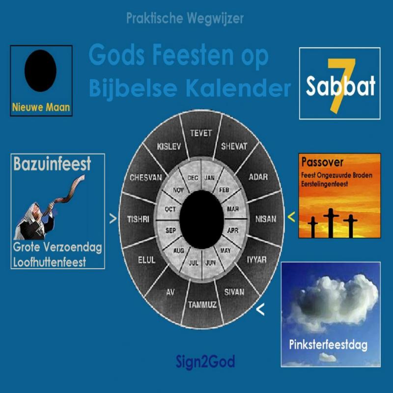 Omslag van Gods feesten op bijbelse kalender