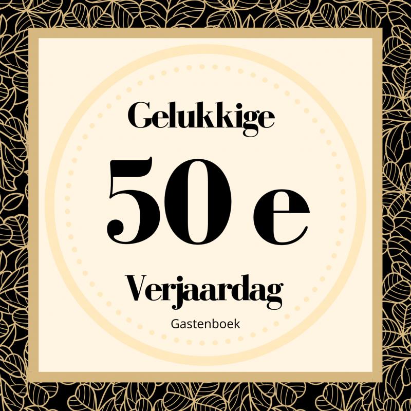 Omslag van Gelukkige 50e Verjaardag Gastenboek