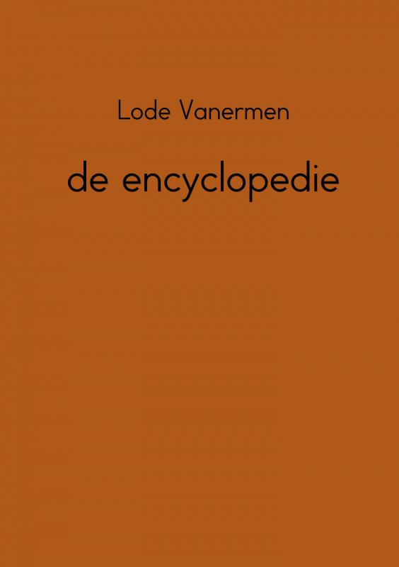 Omslag van De encyclopedie