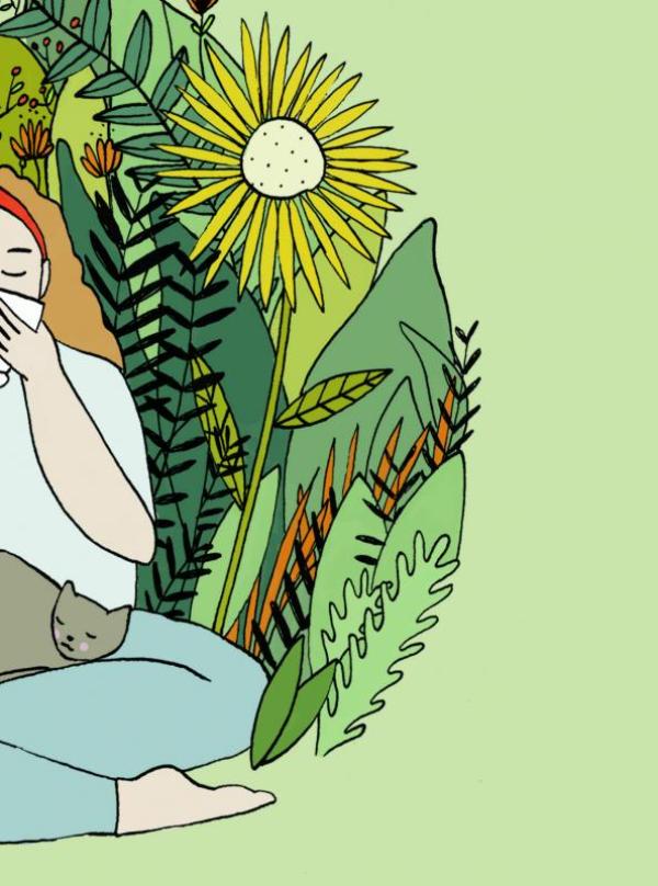 Omslag van met een snufje yoga