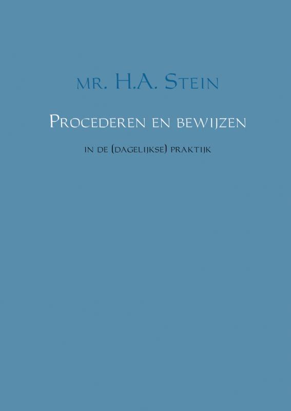 Omslag van Procederen en bewijzen