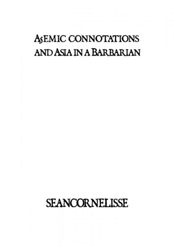 Omslag van A5emic connotations and Asia in a Barbarian