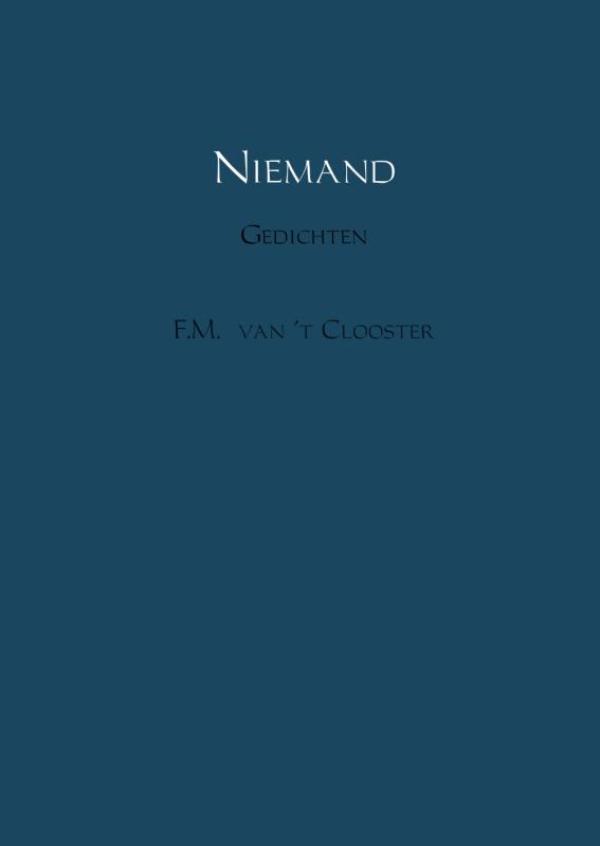 Omslag van Niemand