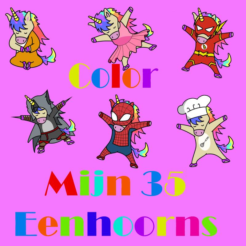 Omslag van Mijn 35 Eenhoorns Color