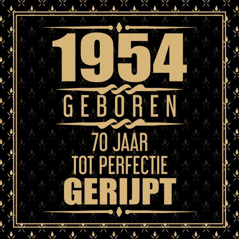 Omslag van 1954 Geboren 70 Jaar Tot Perfectie Gerijpt