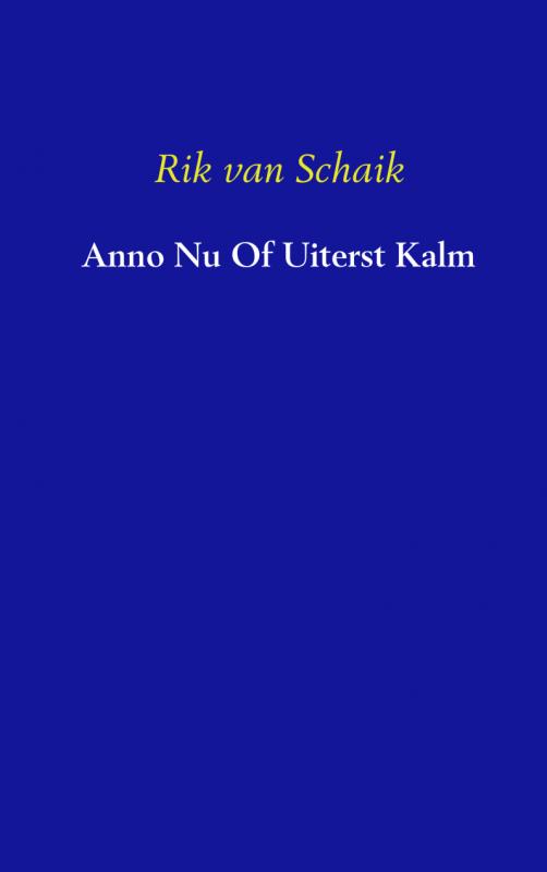 Omslag van Anno Nu Of Uiterst Kalm