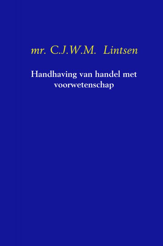 Omslag van Handhaving van handel met voorwetenschap