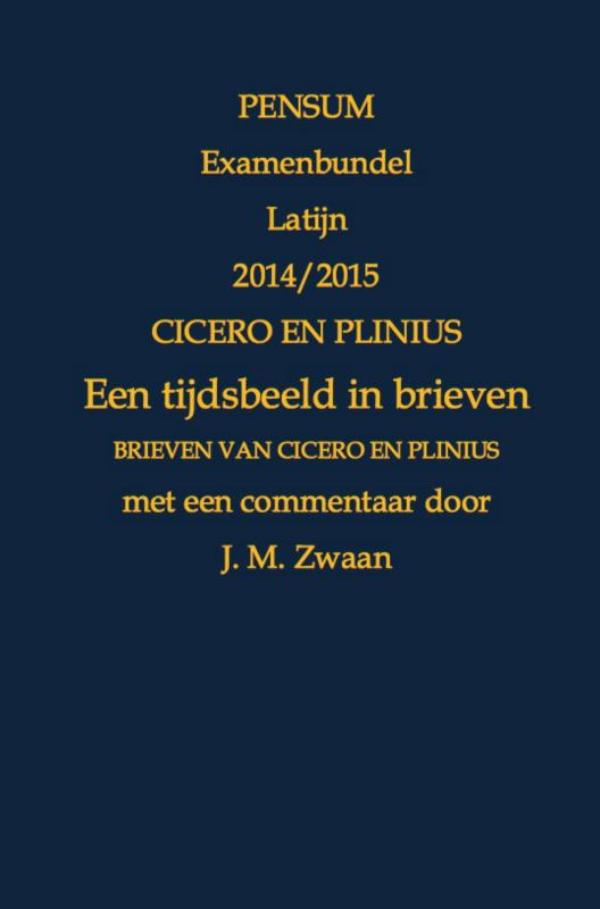 Omslag van Cicero en Plinius, een tijdsbeeld in brieven