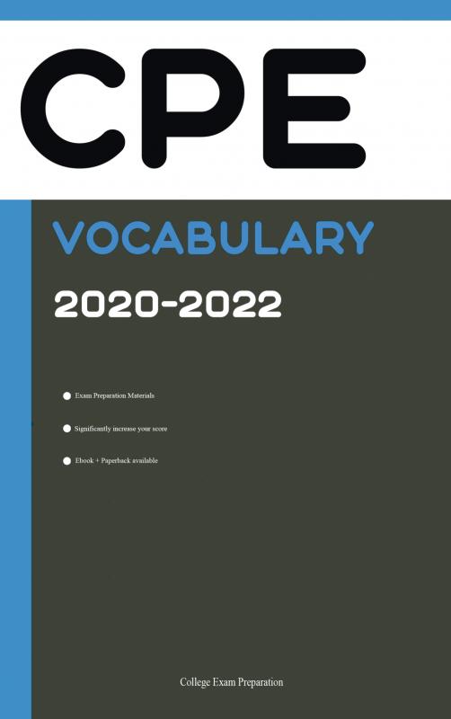 Omslag van CPE Exam Vocabulary 2020-2022 [English Proficiency Vocabulary]