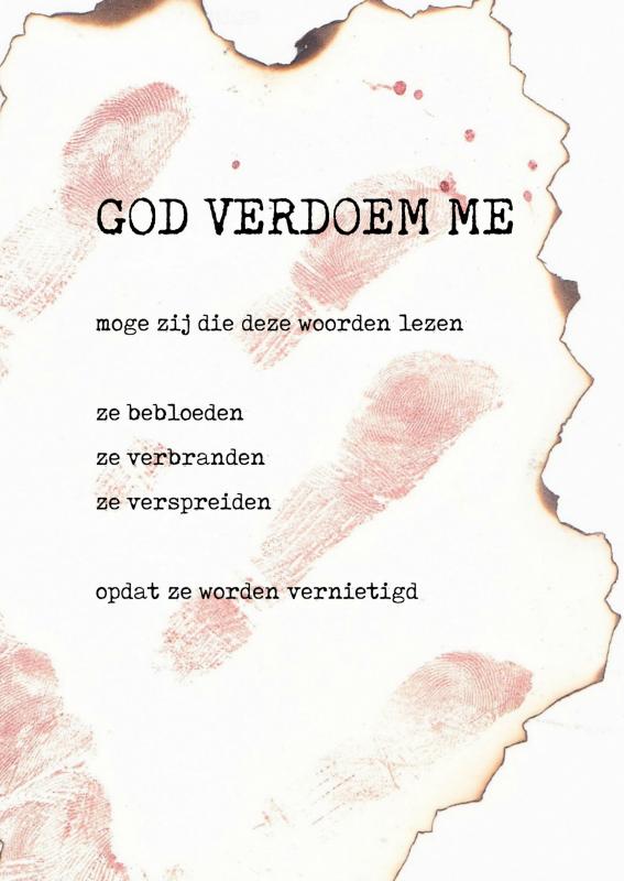 Omslag van God verdoem me