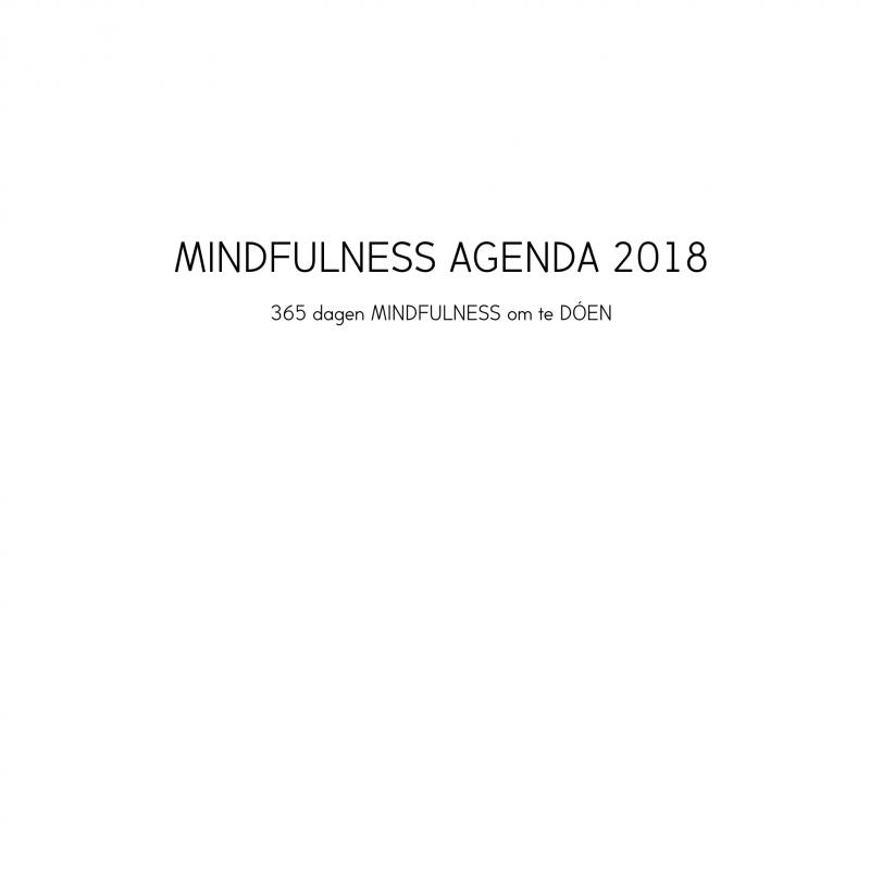 Omslag van Mindfulness agenda 2018