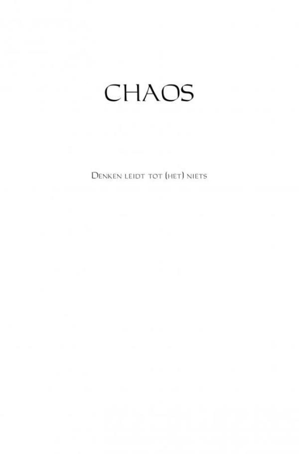 Omslag van Chaos