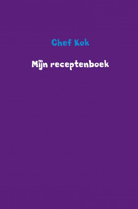 Omslag van Mijn receptenboek
