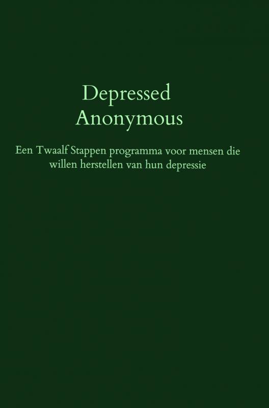 Omslag van Depressed Anonymous