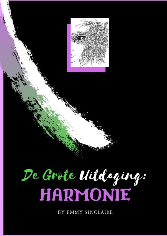 Omslag van volwassenen kleurboek De Grote Uitdaging : Harmonie