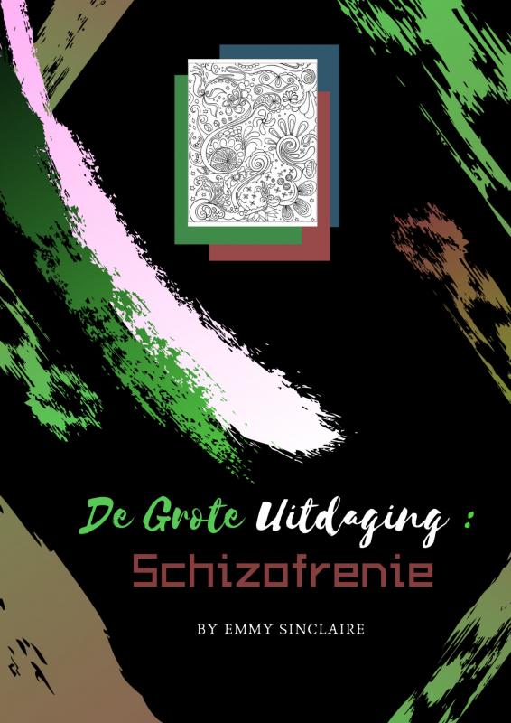 Omslag van Volwassenen Kleurboek De Grote Uitdaging : Schizofrenie