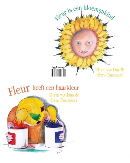 Omslag van Fleur heeft een haarkleur & Fleur is een bloemenkind