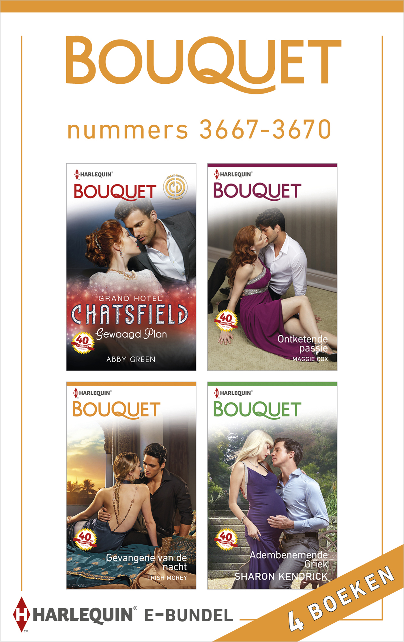Omslag van Bouquet e-bundel nummers 3667-3670 (4-in-1)