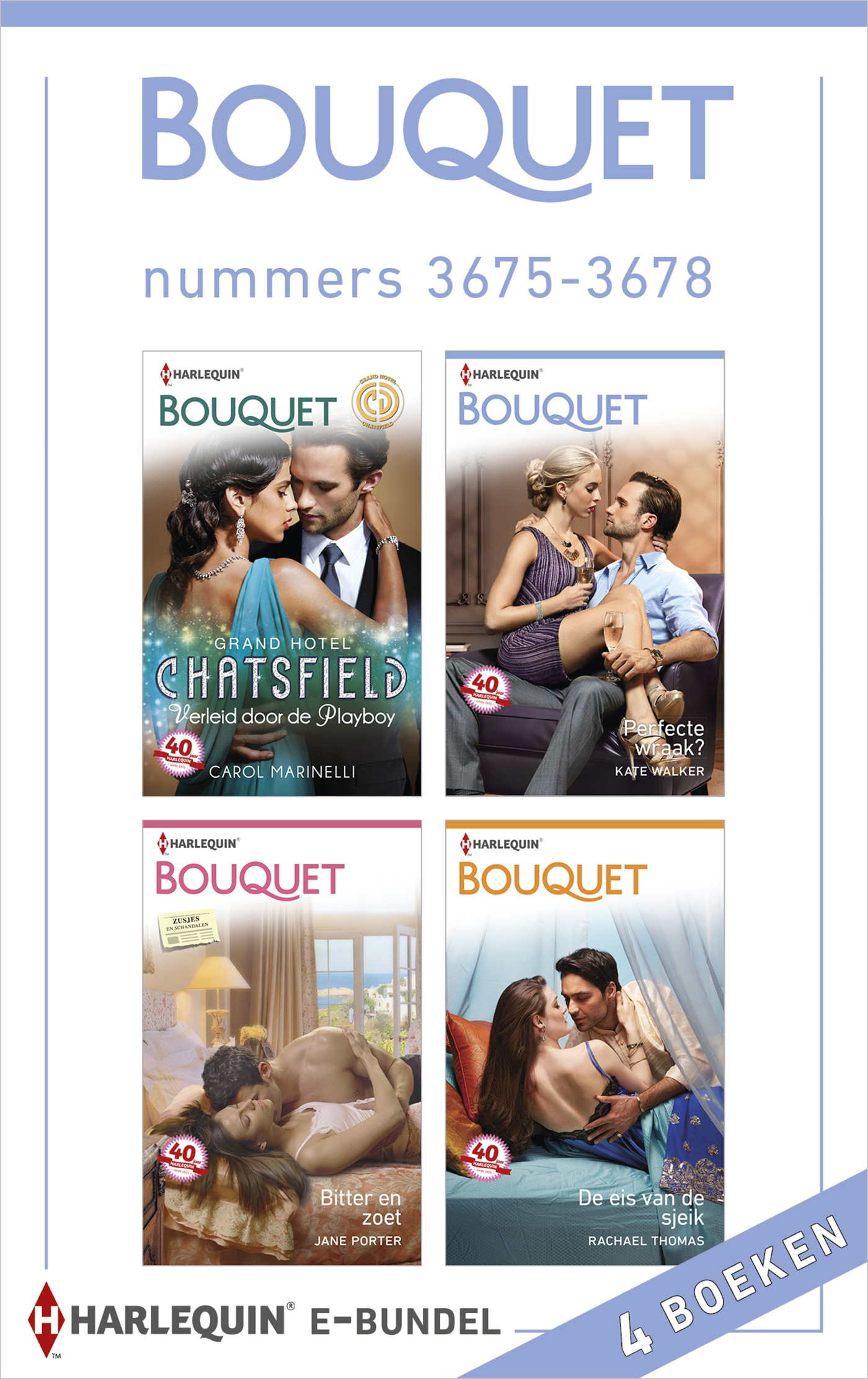 Omslag van Bouquet e-bundel nummers 3675-3678 (4-in-1)
