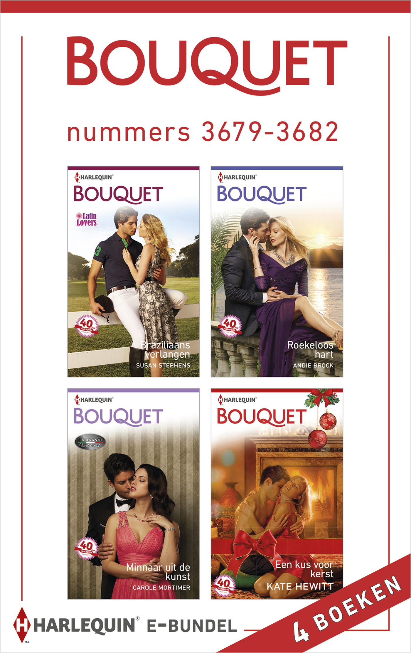 Omslag van Bouquet e-bundel nummers 3679-3682 (4-in-1)