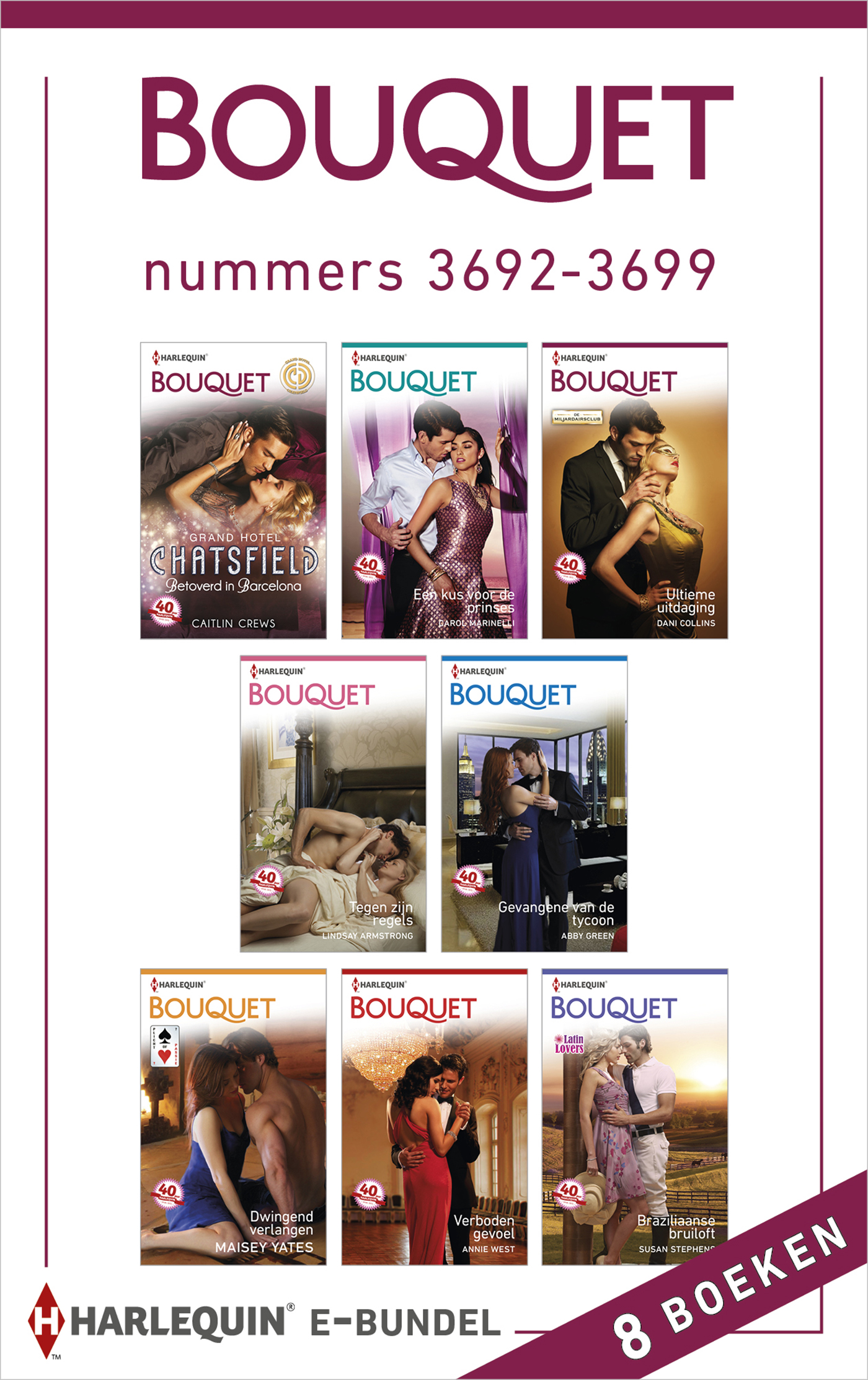 Omslag van Bouquet e-bundel nummers 3692-3699 (8-in-1)