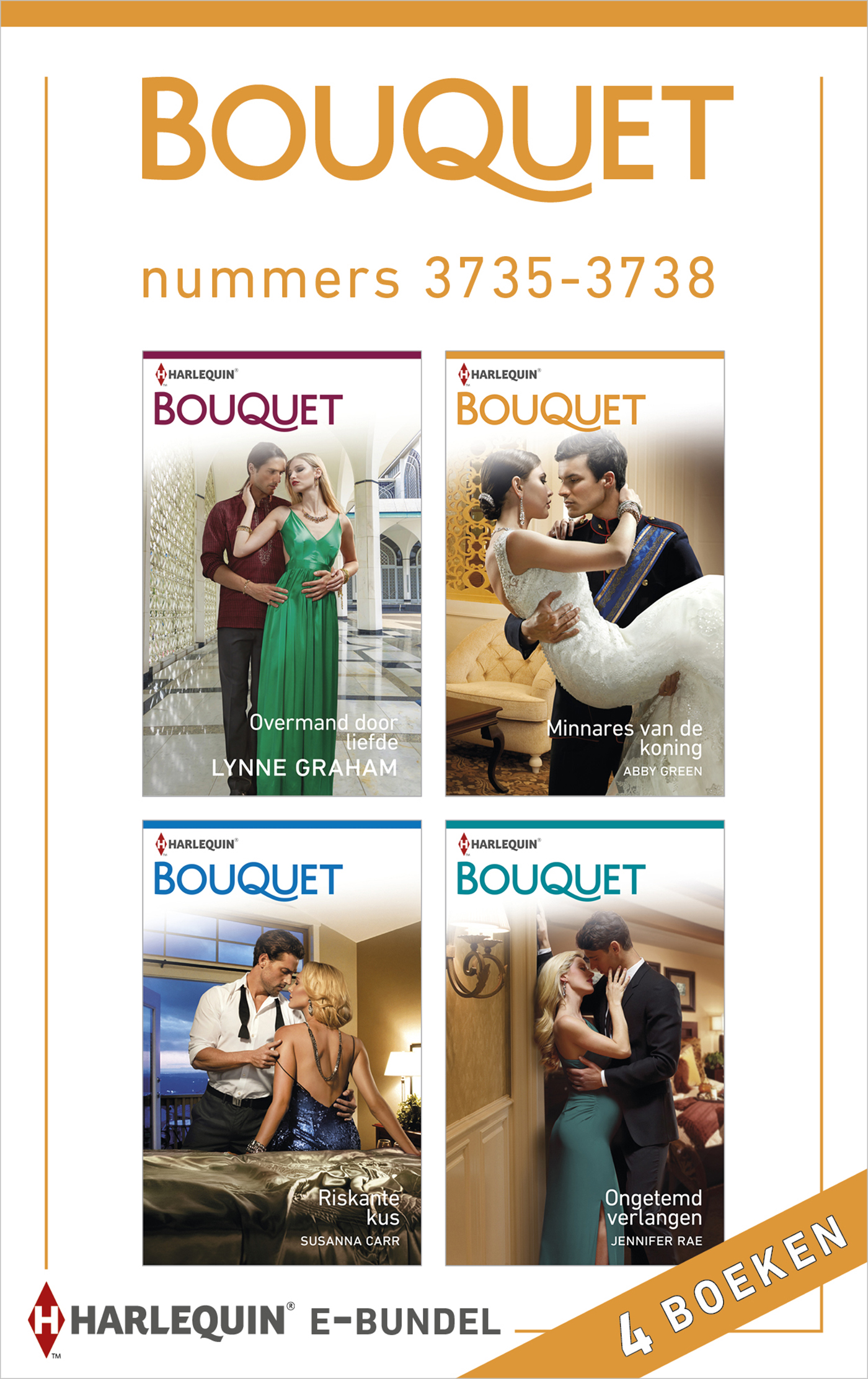 Omslag van Bouquet e-bundel nummers 3735-3738 (4-in-1)