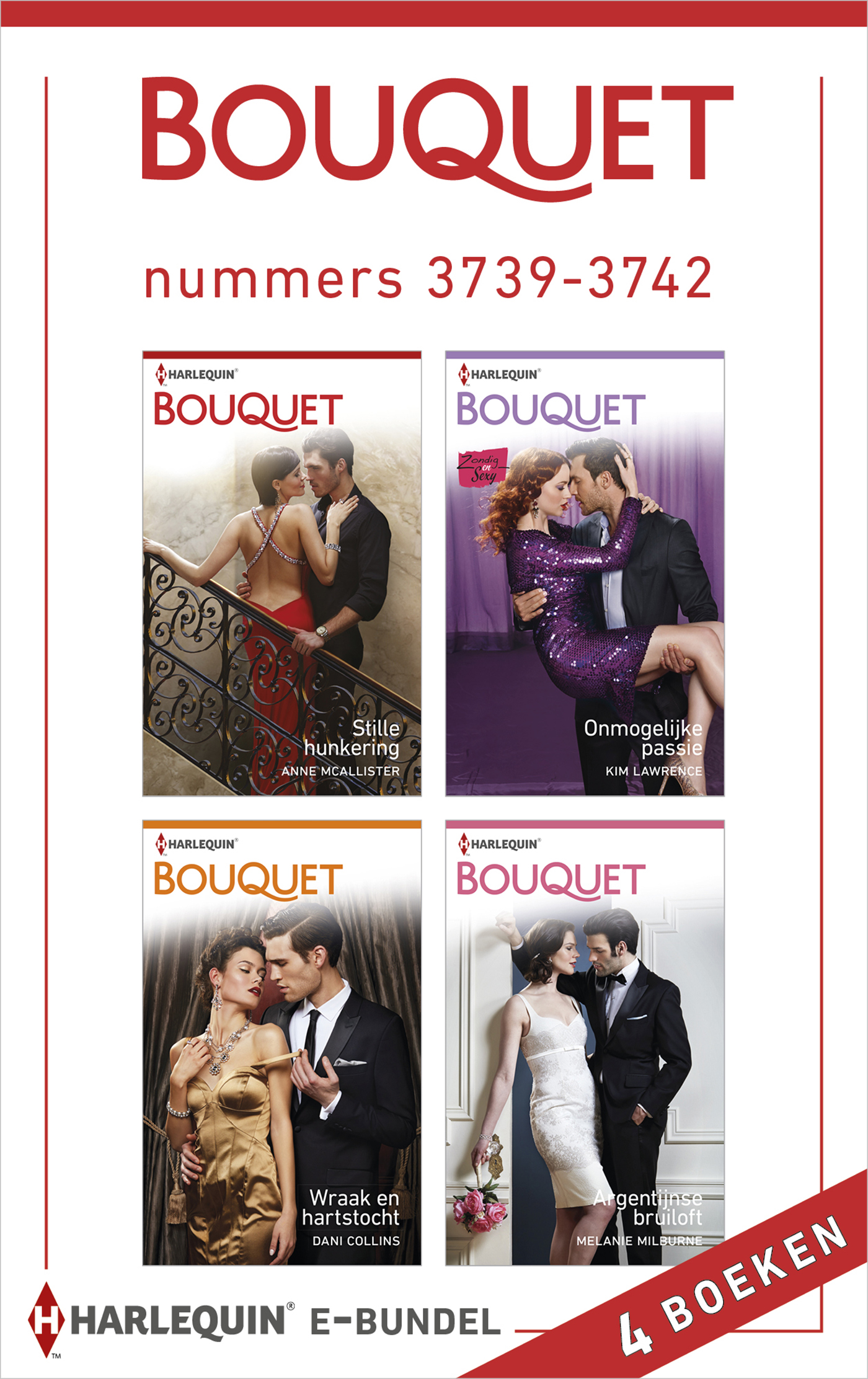 Omslag van Bouquet e-bundel nummers 3739-3742 (4-in-1)