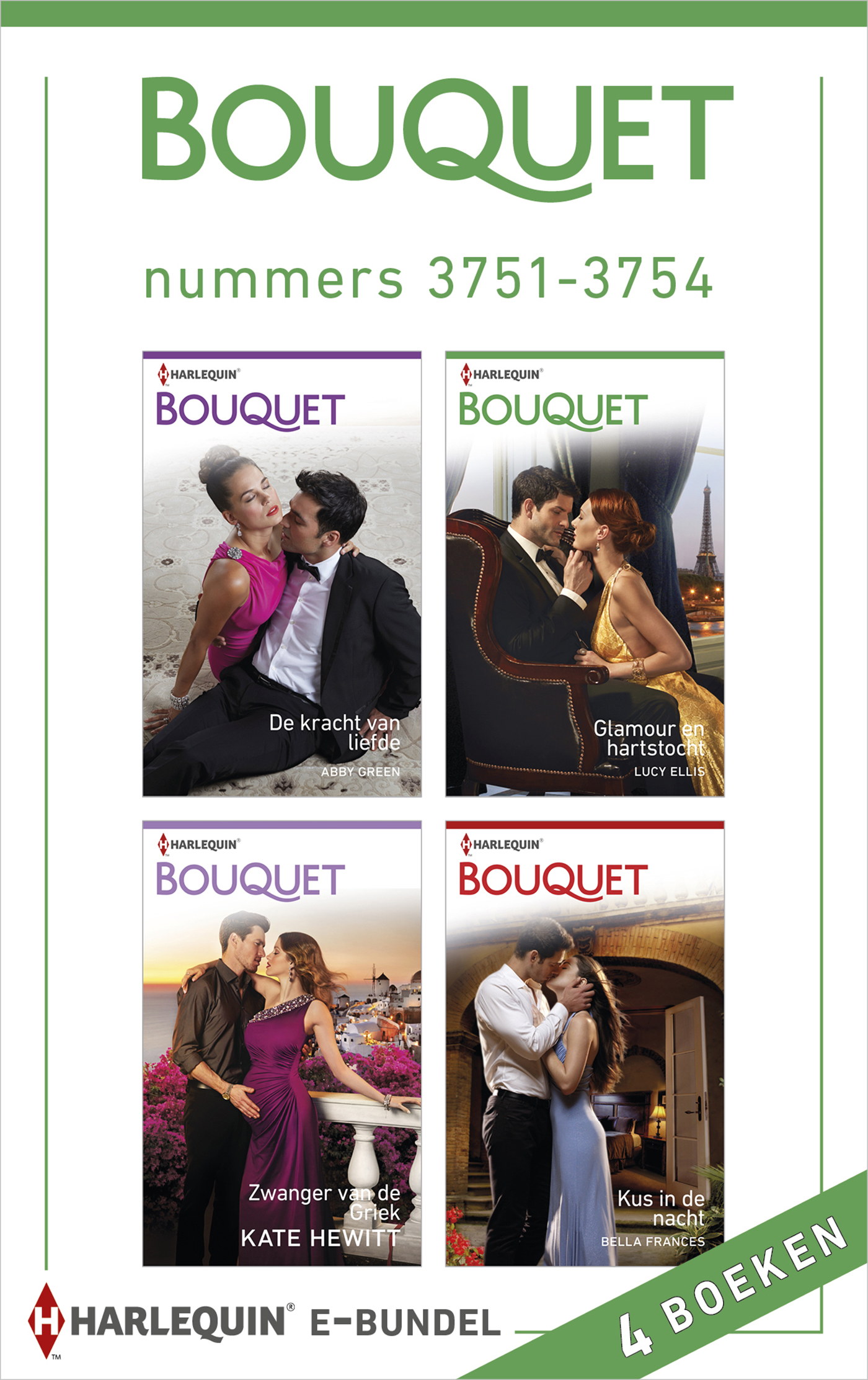 Omslag van Bouquet e-bundel nummers 3751-3754 (4-in-1)