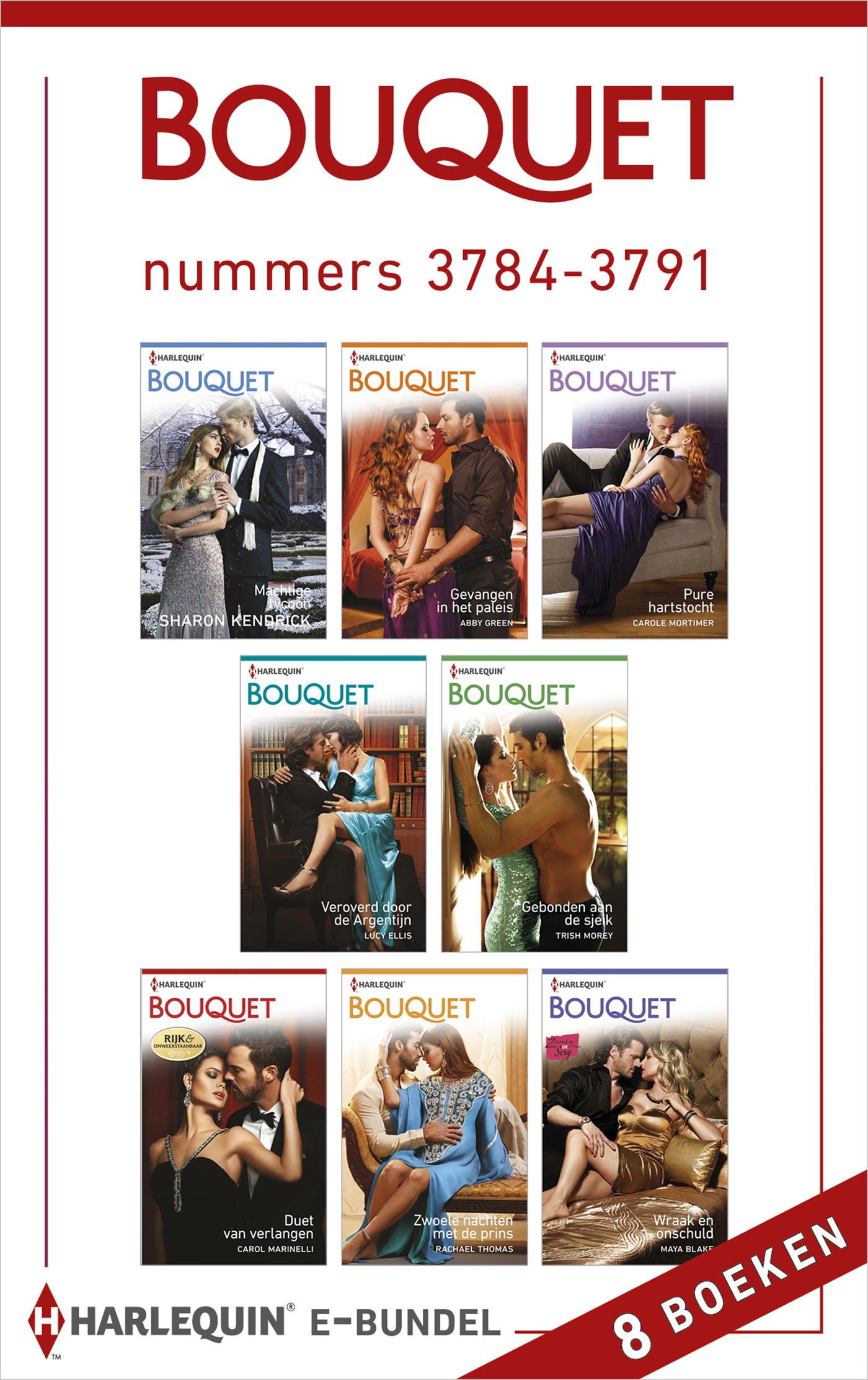 Omslag van Bouquet e-bundel nummers 3784-3791 (8-in-1)