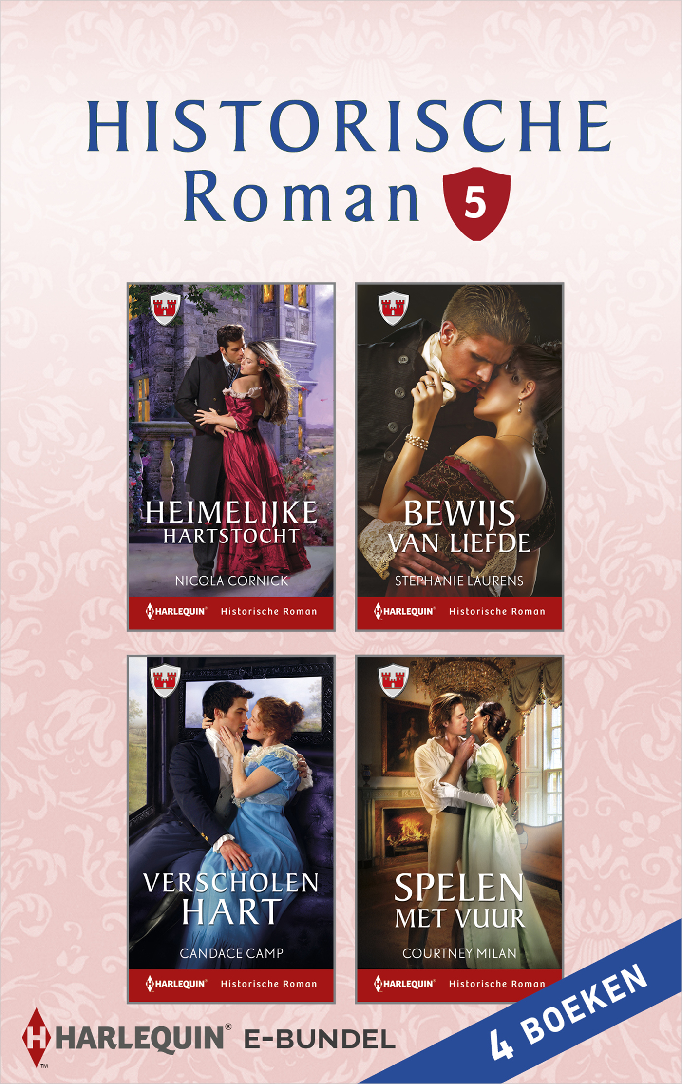 Omslag van Historische roman e-bundel 5 (4-in-1)