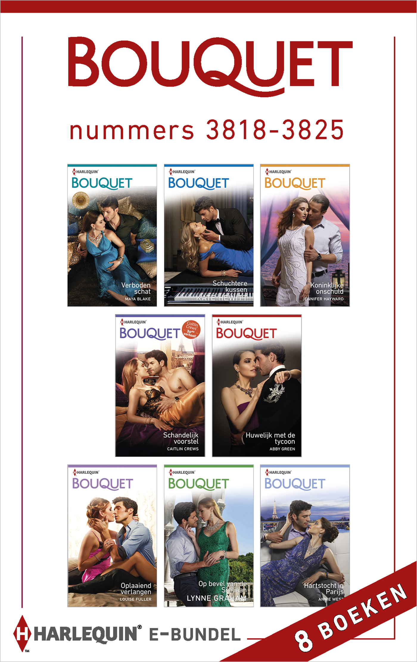 Omslag van Bouquet e-bundel nummers 3818 - 3825 (8-in-1)