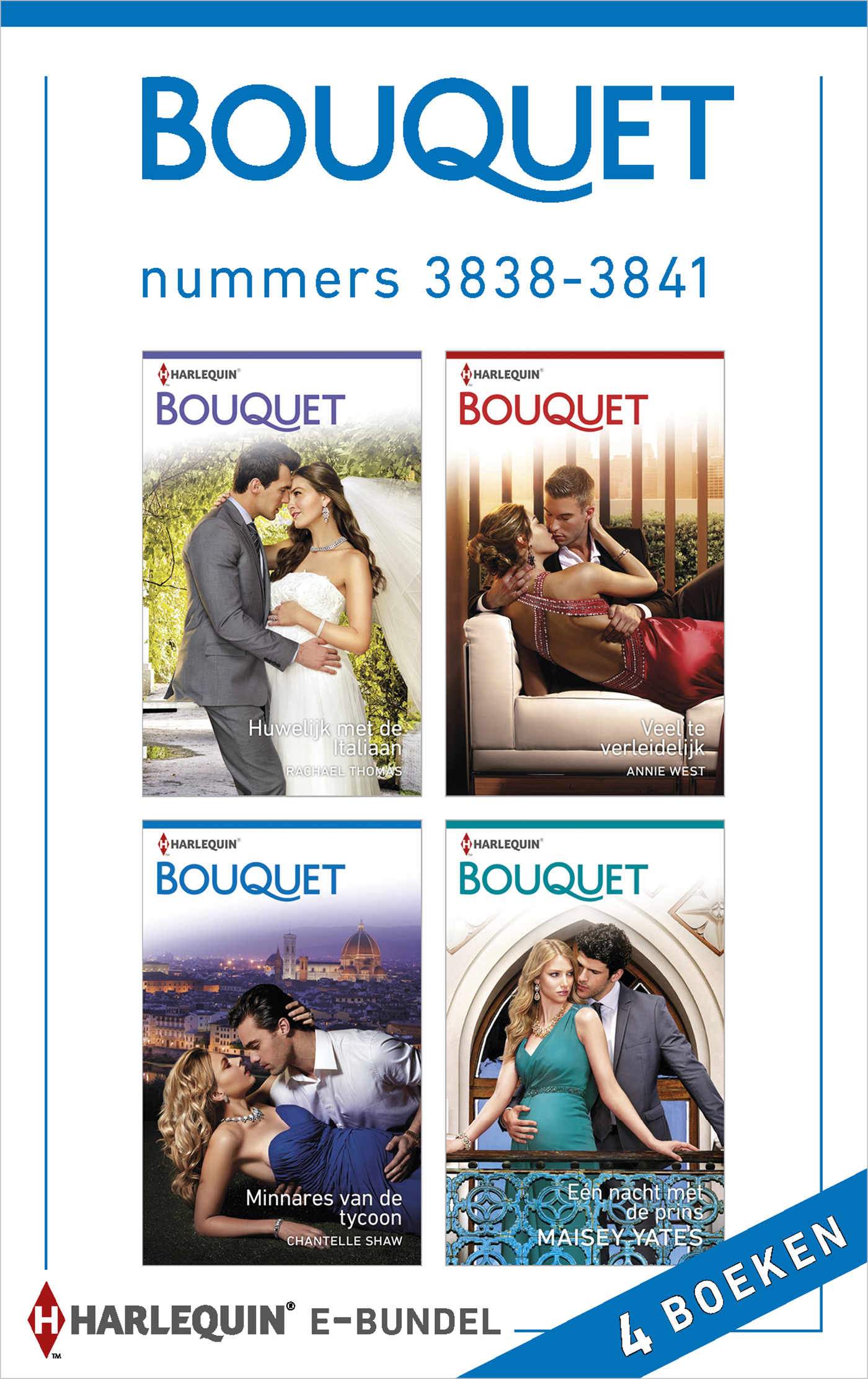 Omslag van Bouquet e-bundel nummers 3838 - 3841 (4-in-1)