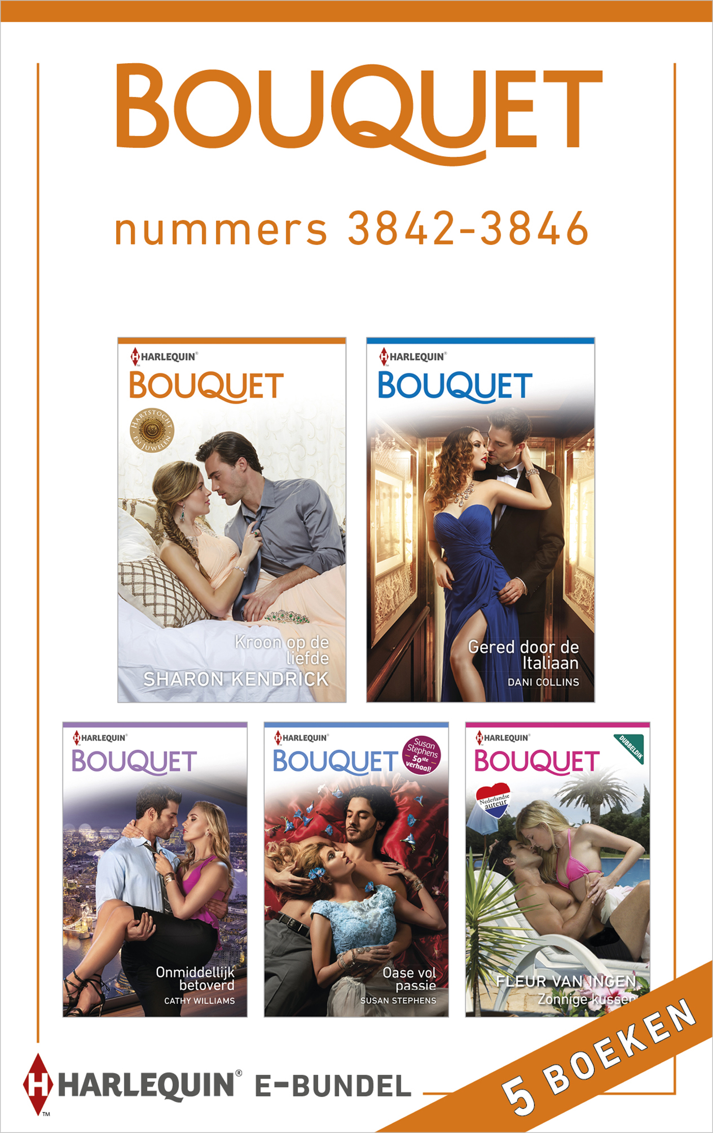 Omslag van Bouquet e-bundel nummers 3842 - 3846 (5-in-1)