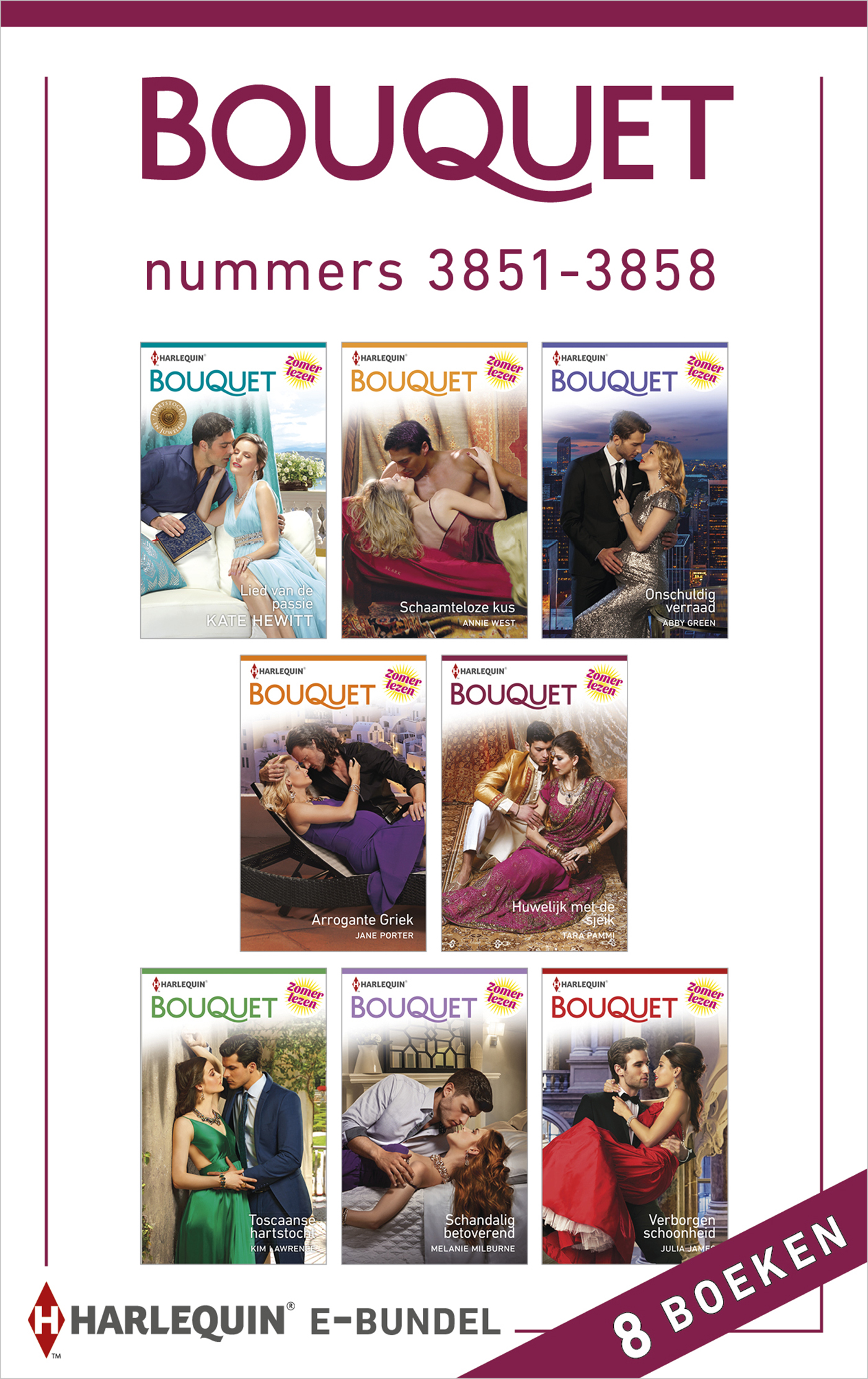 Omslag van Bouquet e-bundel nummers 3851 - 3858 (8-in-1)