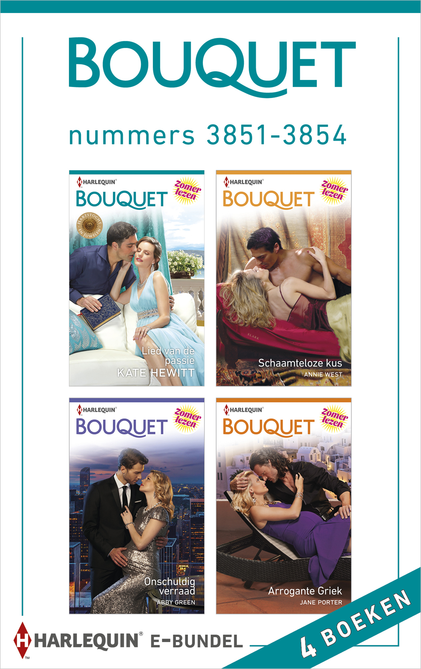 Omslag van Bouquet e-bundel nummers 3851 - 3854 (4-in-1)