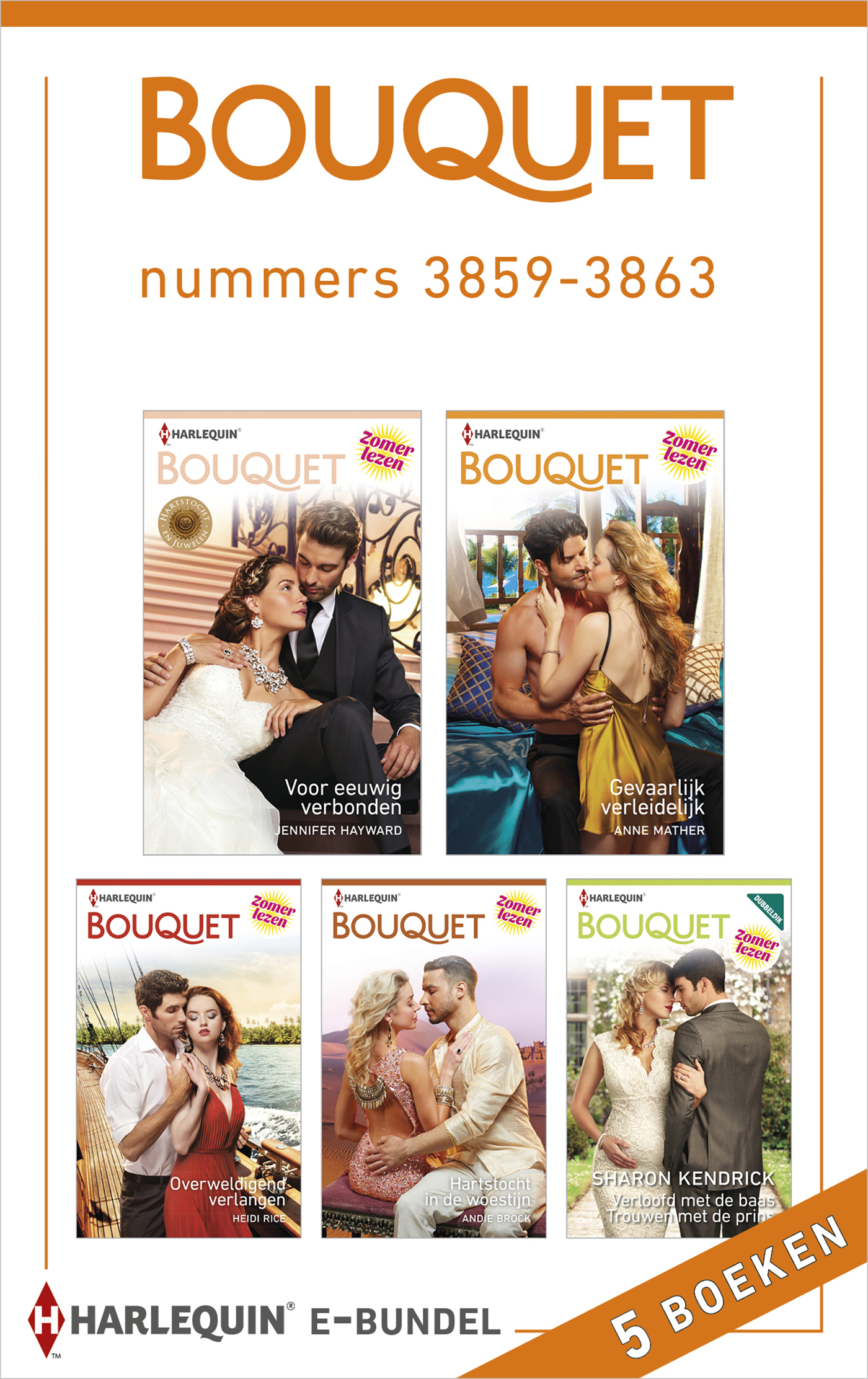 Omslag van Bouquet e-bundel nummers 3859 - 3863 (5-in-1)