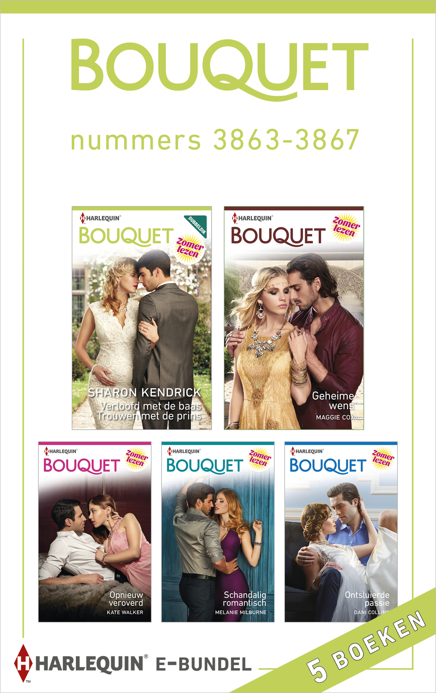 Omslag van Bouquet e-bundel nummers 3863 - 3867 (5-in-1)