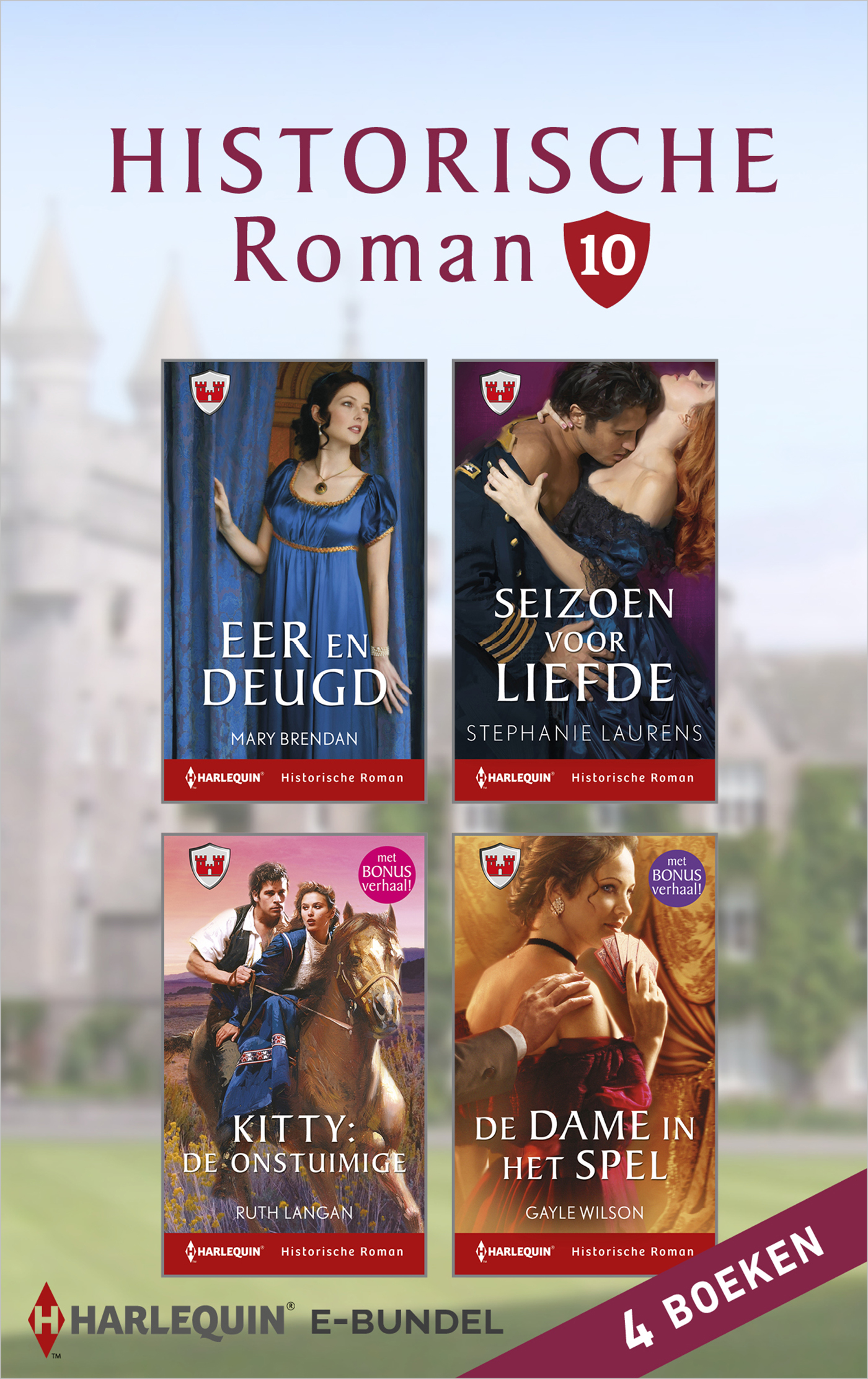 Omslag van Historische roman e-bundel 10 (4-in-1)