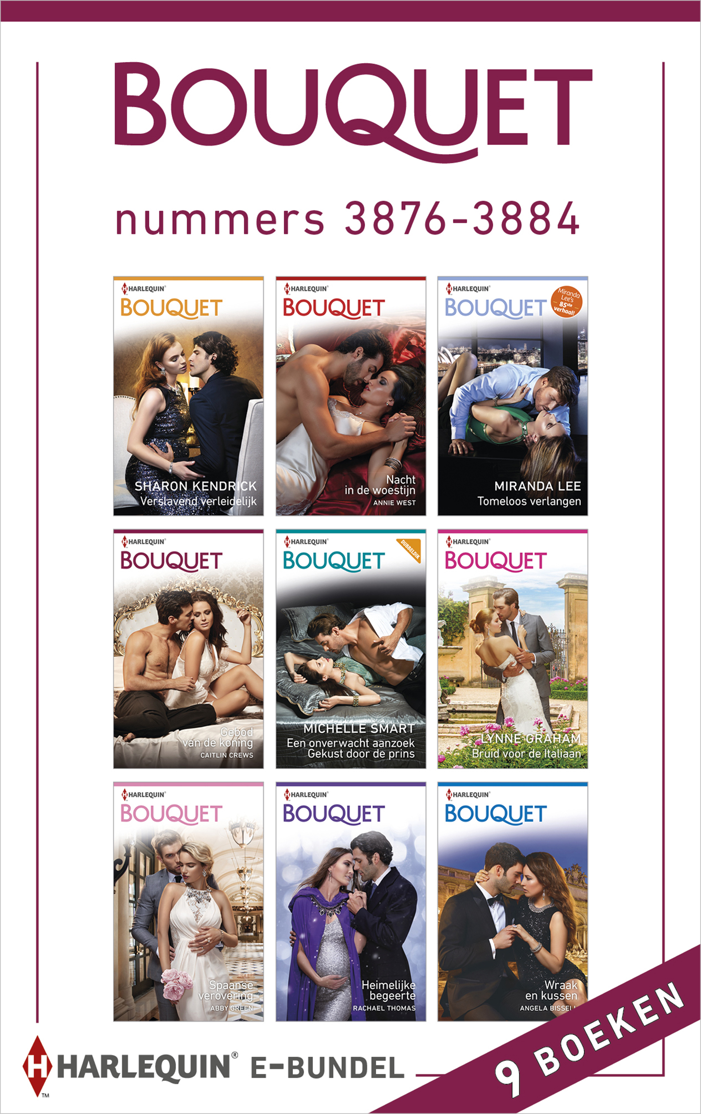 Omslag van Bouquet e-bundel nummers 3876 - 3884 (9-in-1)