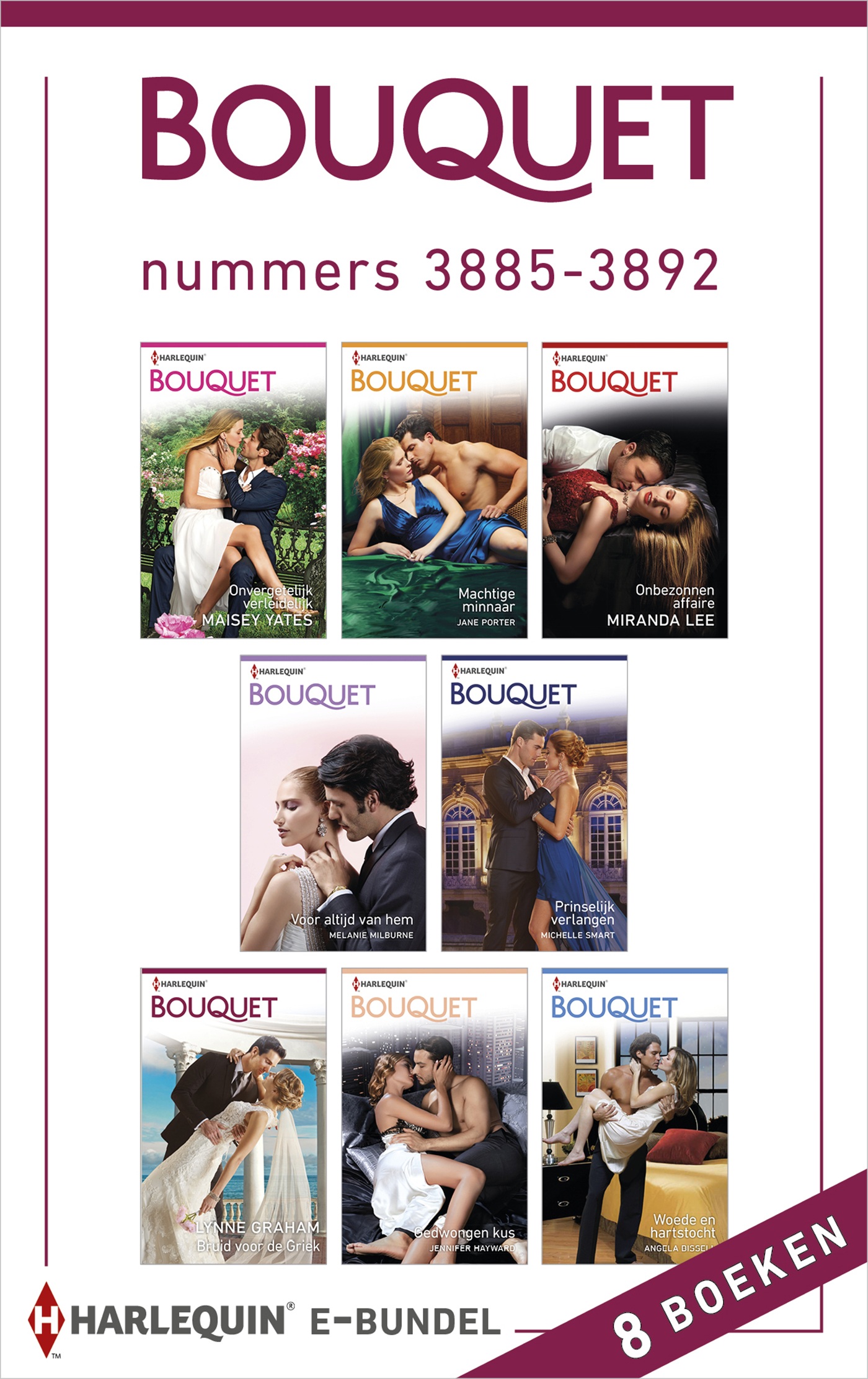 Omslag van Bouquet e-bundel nummers 3885 - 3892 (8-in-1)