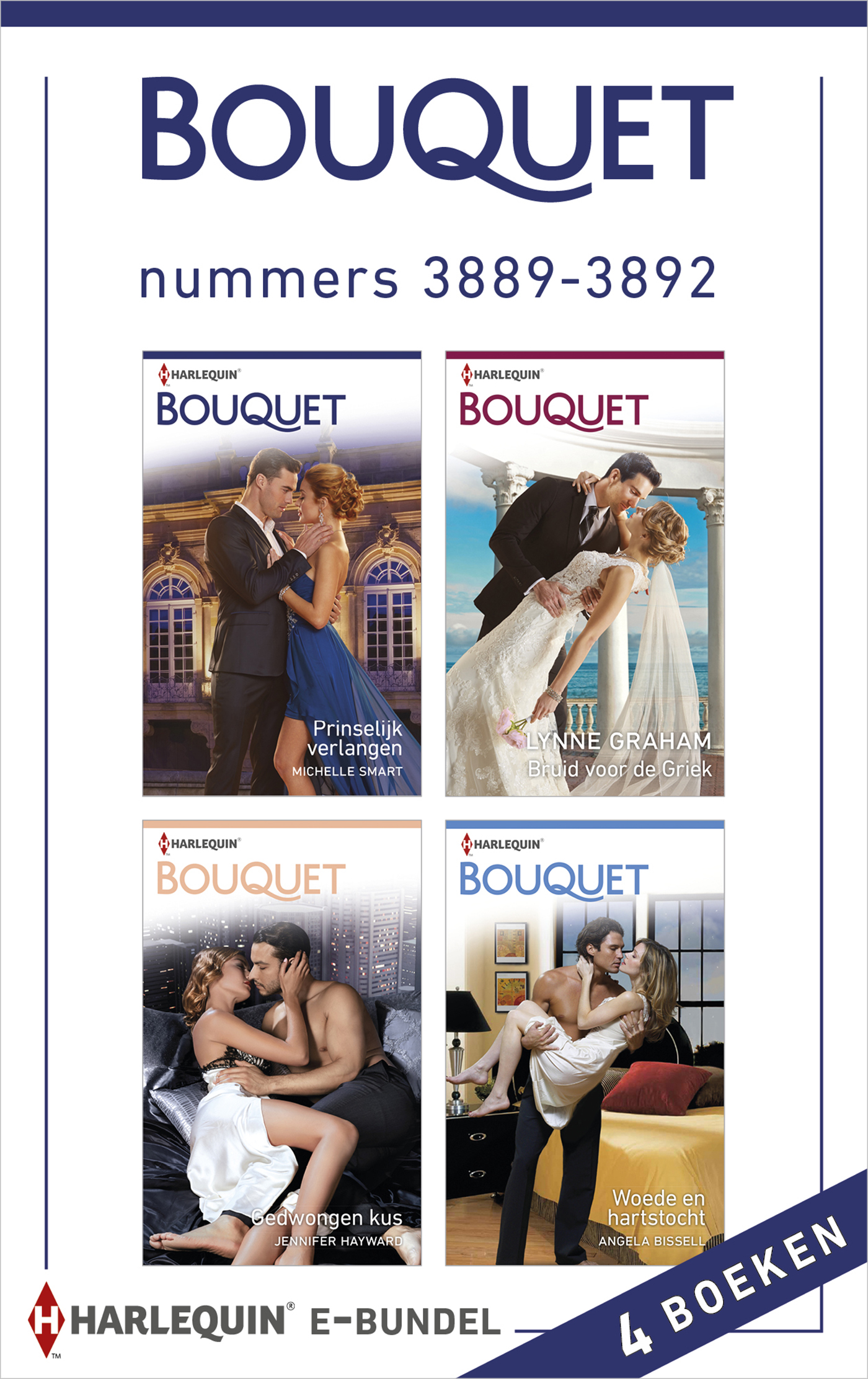 Omslag van Bouquet e-bundel nummers 3889 - 3892 (4-in-1)