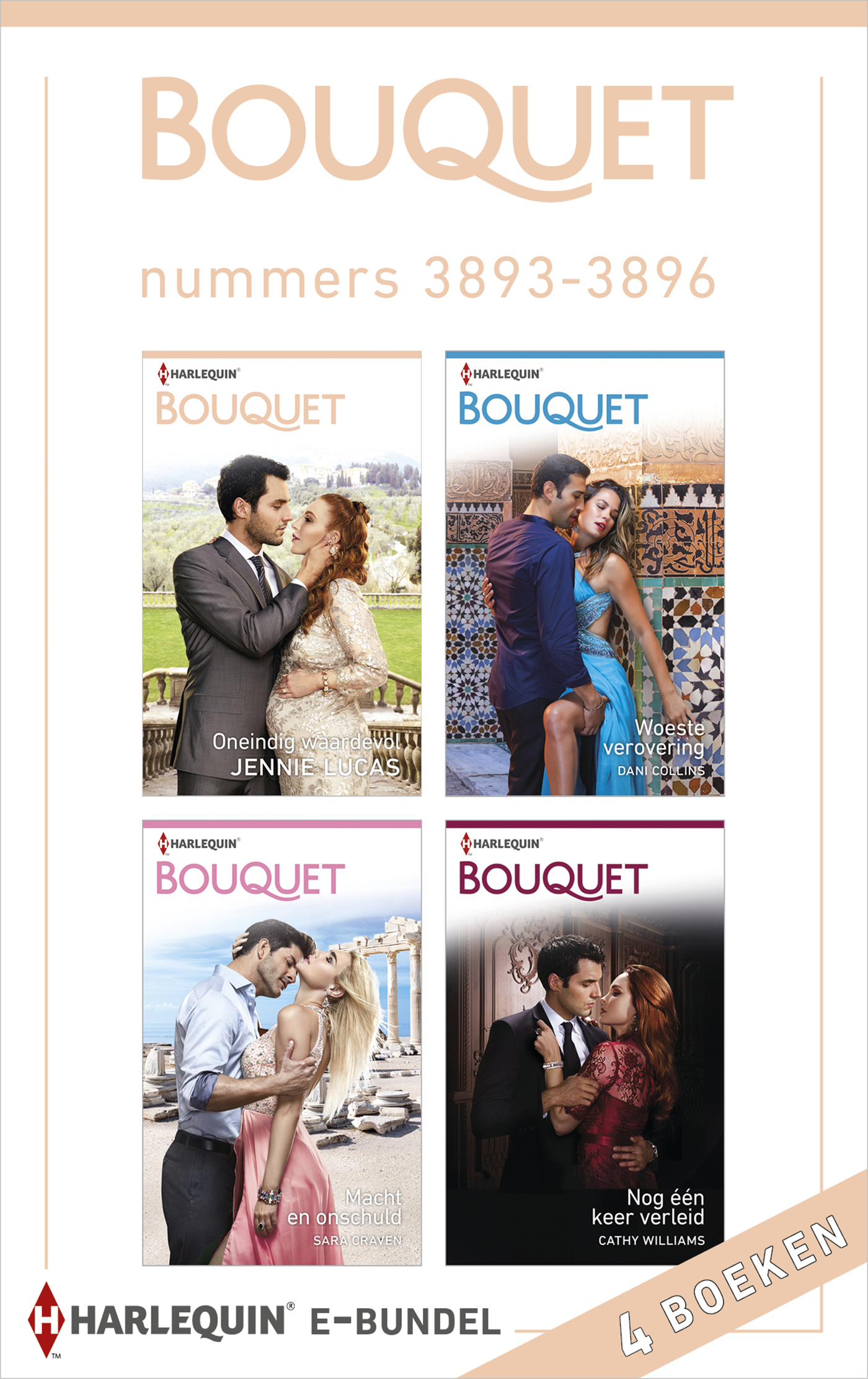 Omslag van Bouquet e-bundel nummers 3893 - 3896