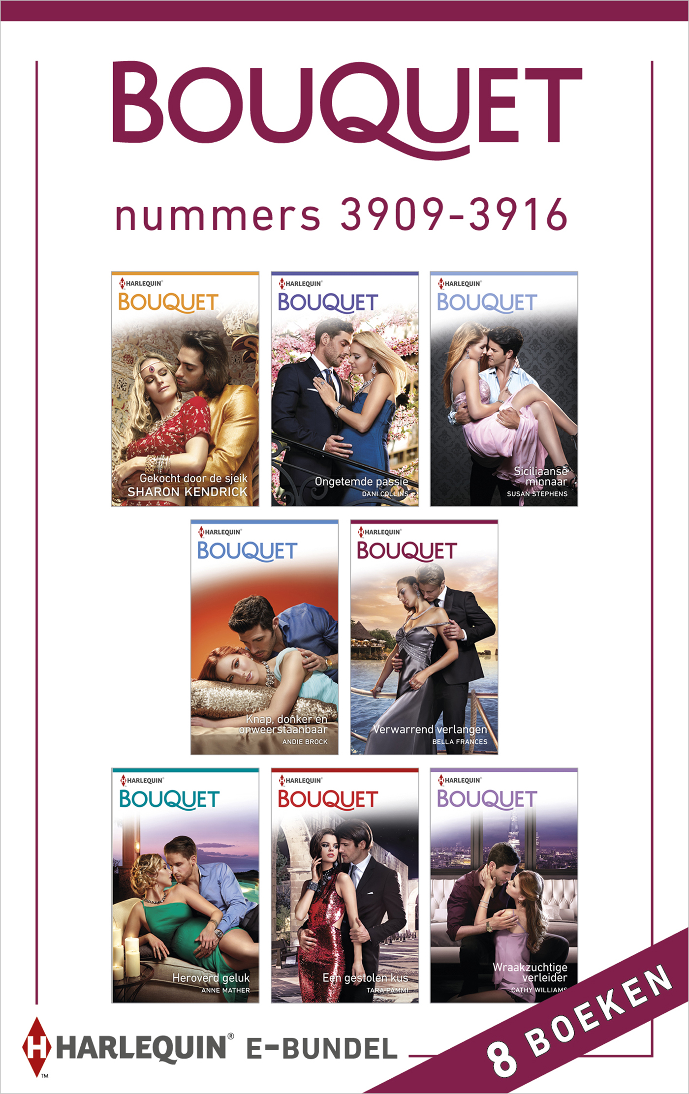 Omslag van Bouquet e-bundel nummers 3909 - 3916