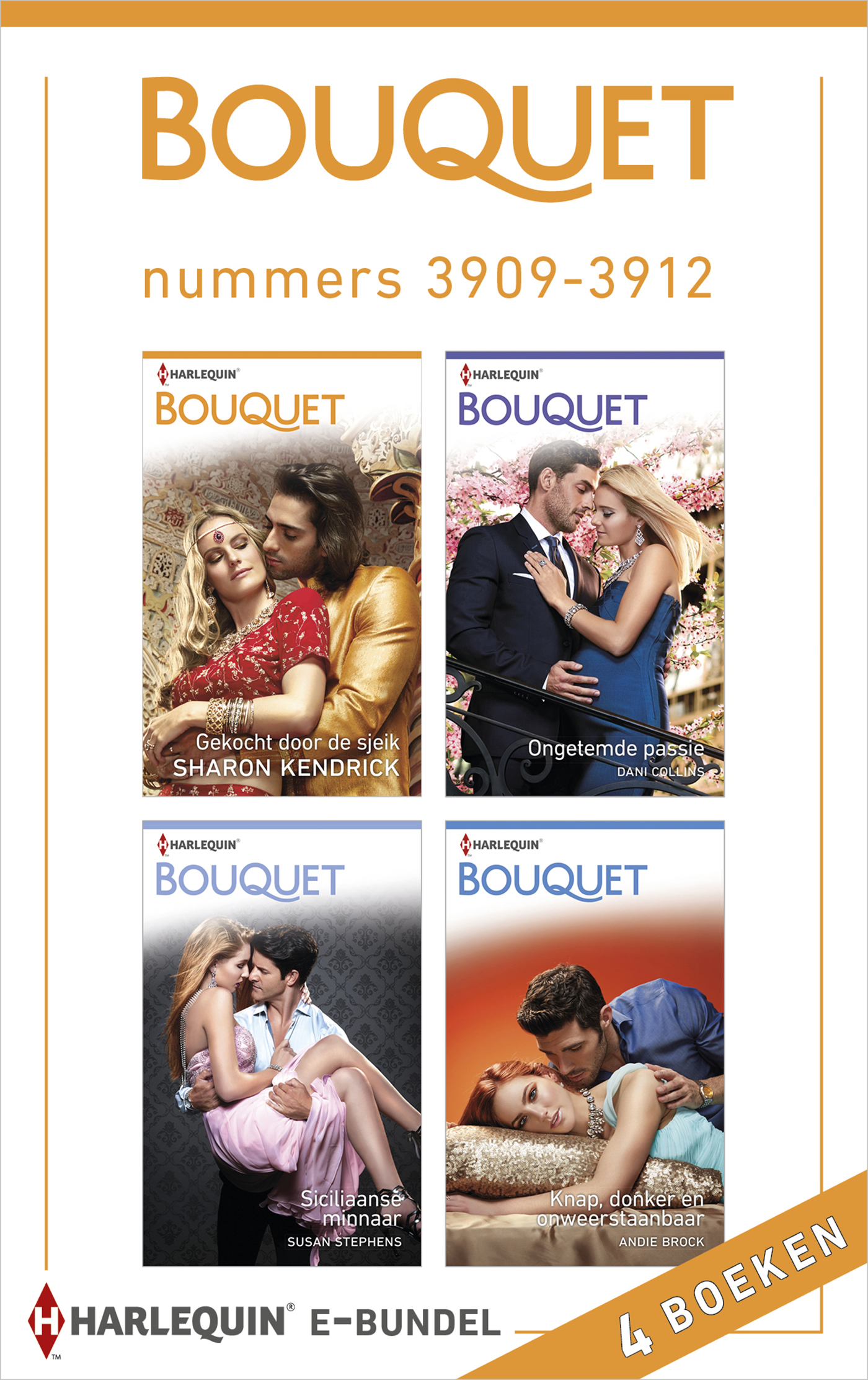 Omslag van Bouquet e-bundel nummers 3909 - 3912