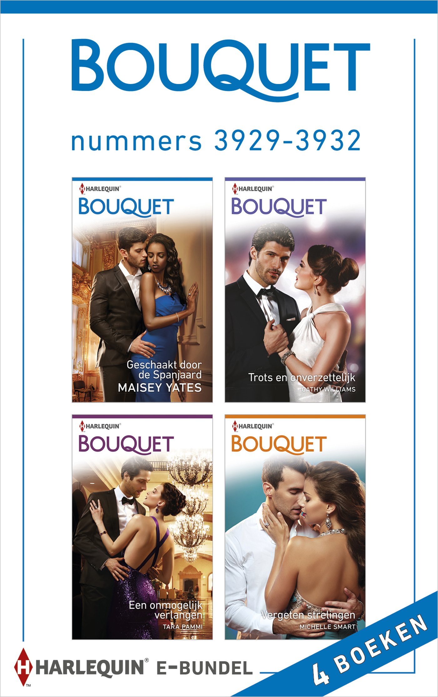 Omslag van Bouquet e-bundel nummers 3929 - 3932 (4-in-1)