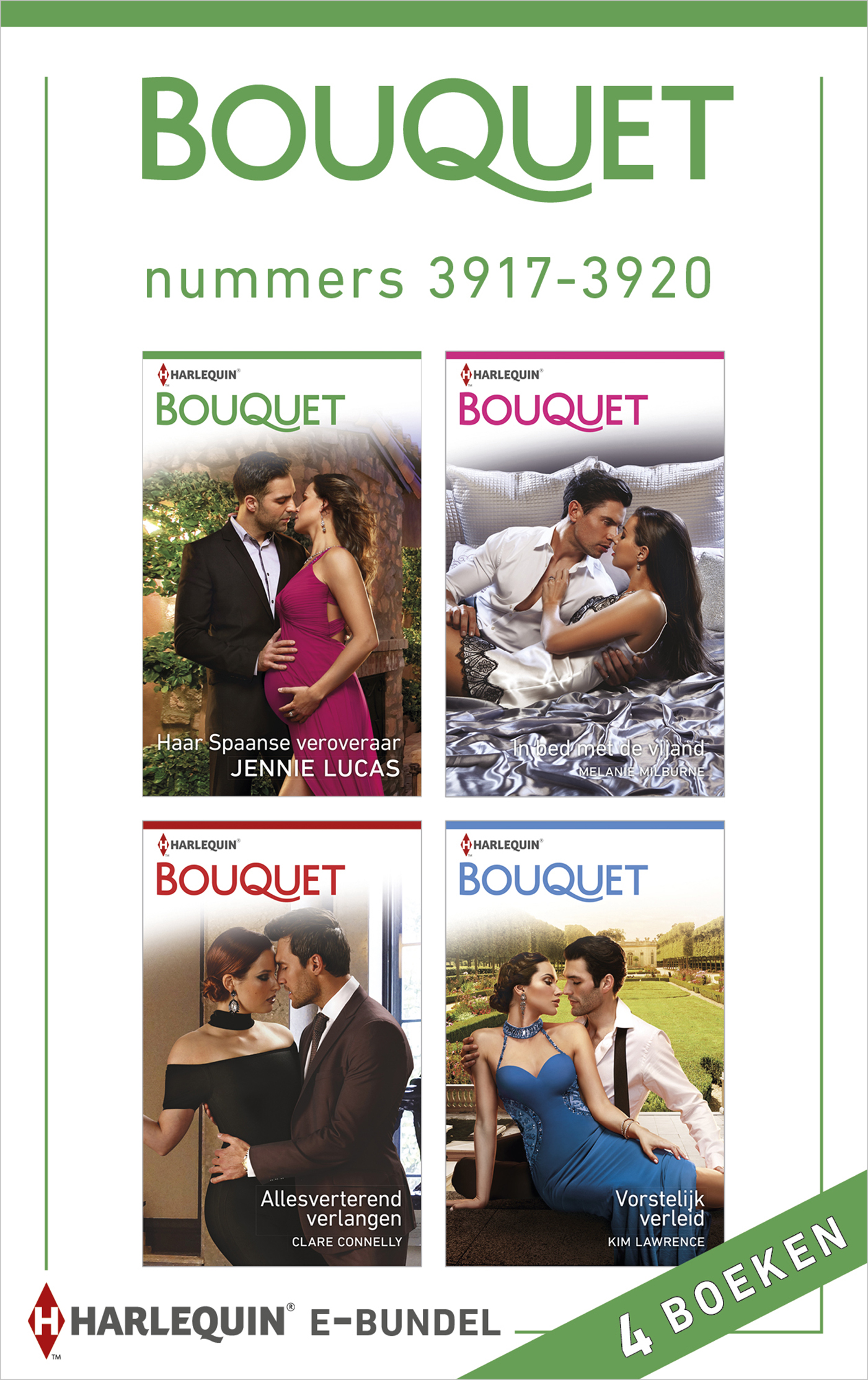 Omslag van Bouquet e-bundel nummers 3917 - 3920 (4-in-1)