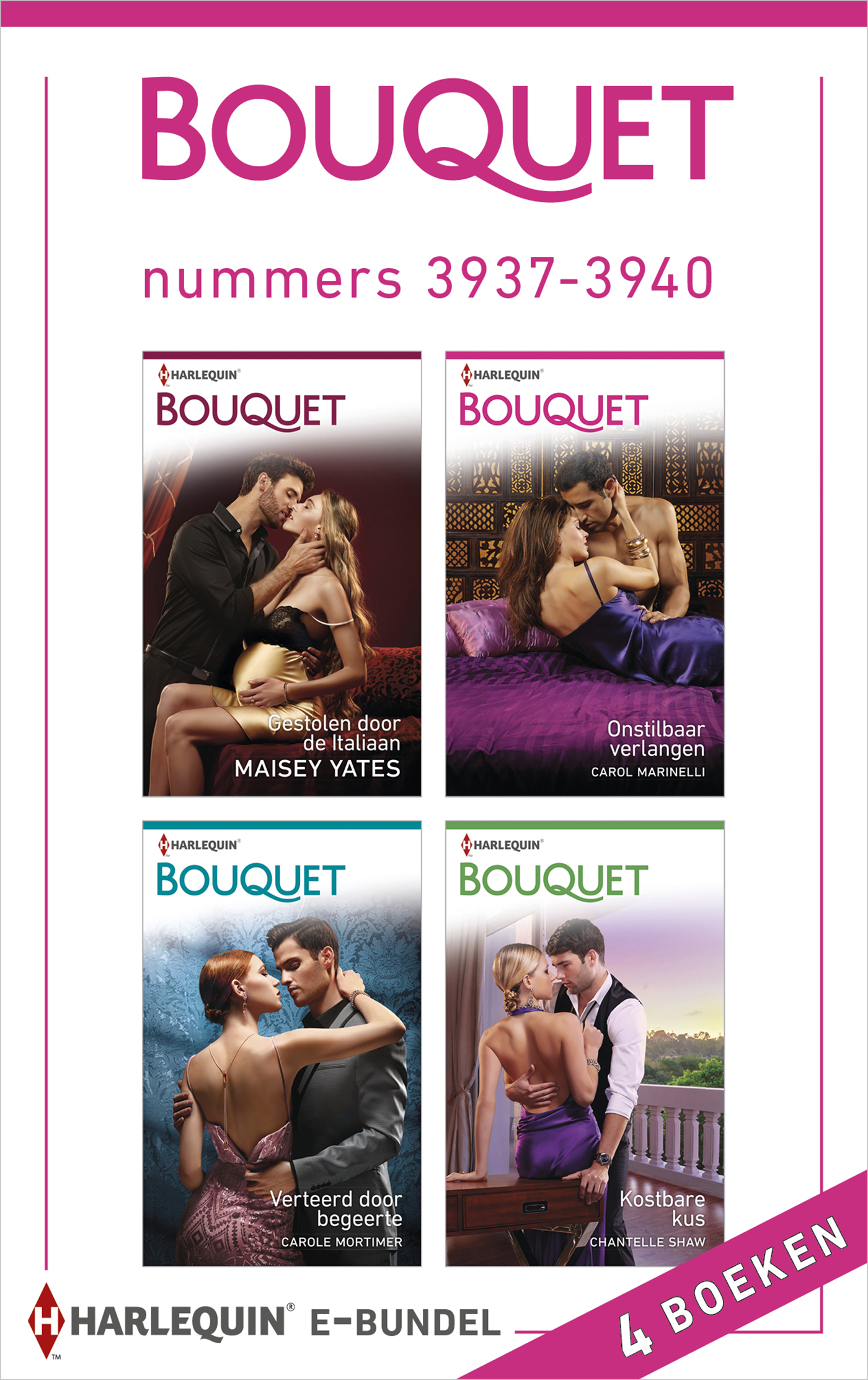 Omslag van Bouquet e-bundel nummers 3937 - 3940